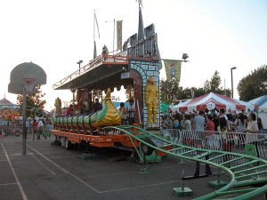 Dragon wagon ride at St Barbara Parish Fall Festival