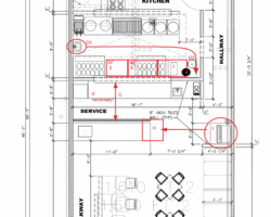 Floor plan design process - intermediate stage