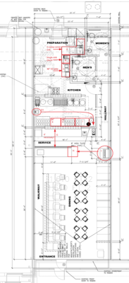 Floor plan design process - intermediate stage